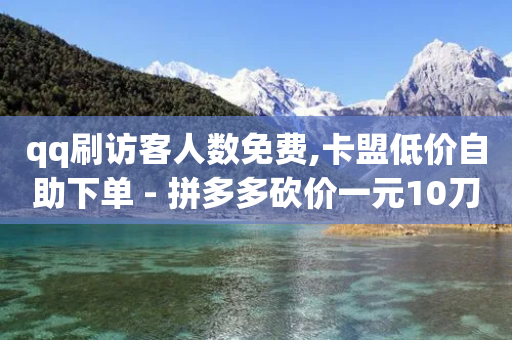 qq刷访客人数免费,卡盟低价自助下单 - 拼多多砍价一元10刀 - 拼多多海外版电商怎么入驻-第1张图片-靖非智能科技传媒