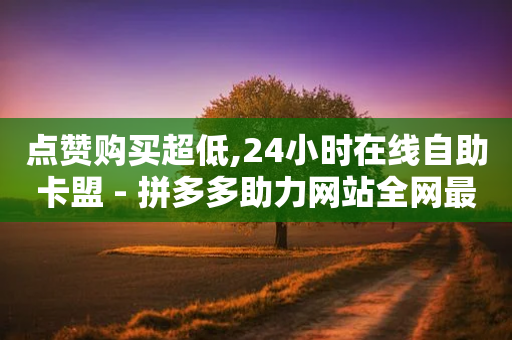 点赞购买超低,24小时在线自助卡盟 - 拼多多助力网站全网最低价 - 拼多多免费拿助力