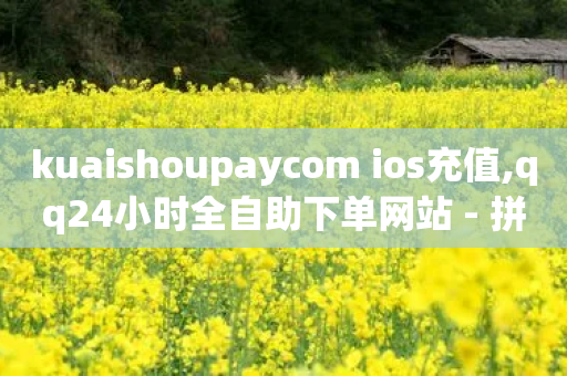 kuaishoupaycom ios充值,qq24小时全自助下单网站 - 拼多多助力软件 - 24小时网红点赞业务区