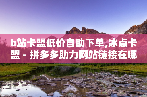 b站卡盟低价自助下单,冰点卡盟 - 拼多多助力网站链接在哪 - 拼多多砍价商品怎么找不到-第1张图片-靖非智能科技传媒