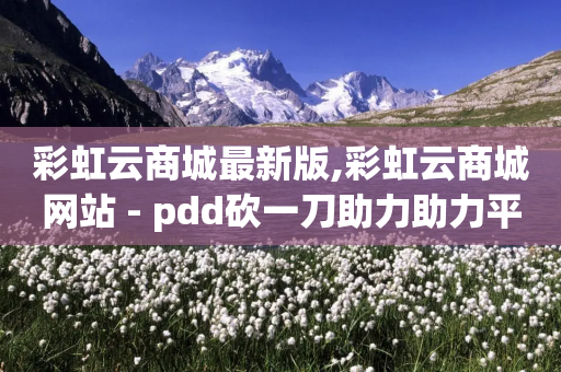 彩虹云商城最新版,彩虹云商城网站 - pdd砍一刀助力助力平台官网 - 拼多多下单退货软件