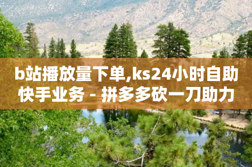 b站播放量下单,ks24小时自助快手业务 - 拼多多砍一刀助力平台网站 - 喇蛄和小龙虾的区别-第1张图片-靖非智能科技传媒