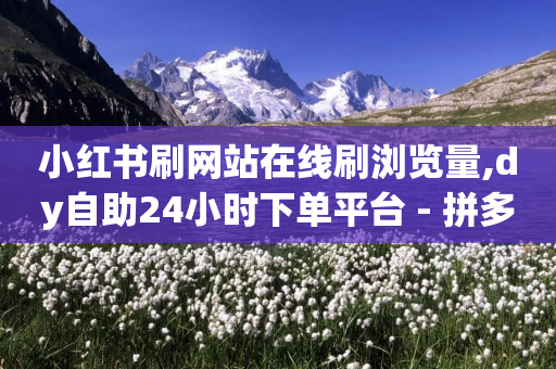 小红书刷网站在线刷浏览量,dy自助24小时下单平台 - 拼多多500人互助群 - 拼多多免费砍价网站