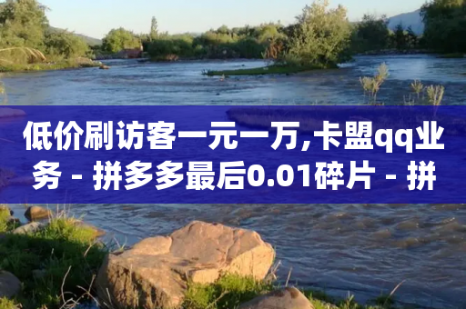 低价刷访客一元一万,卡盟qq业务 - 拼多多最后0.01碎片 - 拼多多500差0.01需要多少人-第1张图片-靖非智能科技传媒