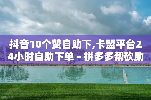 抖音10个赞自助下,卡盟平台24小时自助下单 - 拼多多帮砍助力网站便宜 - 拼多多现金大转盘助力成功-第1张图片-靖非智能科技传媒