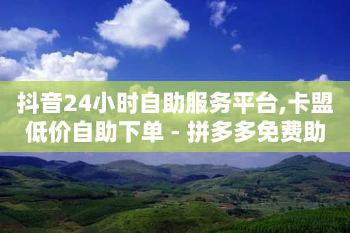 抖音24小时自助服务平台,卡盟低价自助下单 - 拼多多免费助力工具最新版 - 咸鱼卖助力挣钱吗-第1张图片-靖非智能科技传媒