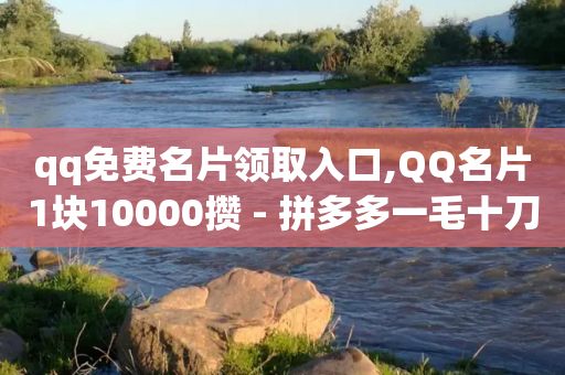 qq免费名片领取入口,QQ名片1块10000攒 - 拼多多一毛十刀平台 - 拼多多医生端是哪个软件