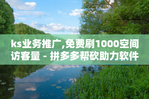 ks业务推广,免费刷1000空间访客量 - 拼多多帮砍助力软件 - 拼多多吞刀严重-第1张图片-靖非智能科技传媒