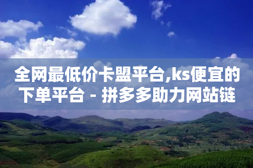 全网最低价卡盟平台,ks便宜的下单平台 - 拼多多助力网站链接在哪 - 拼多多买厨房架子刀