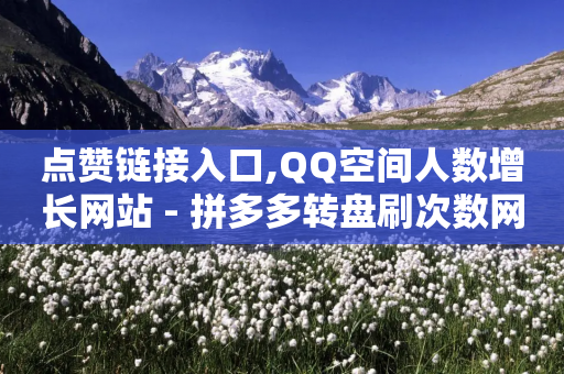 点赞链接入口,QQ空间人数增长网站 - 拼多多转盘刷次数网站免费 - 拼多多助力砍价免费拿-第1张图片-靖非智能科技传媒