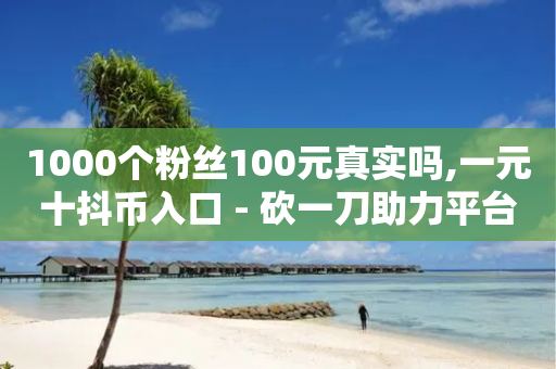 1000个粉丝100元真实吗,一元十抖币入口 - 砍一刀助力平台 - 拼多多砍一刀助力平台网站