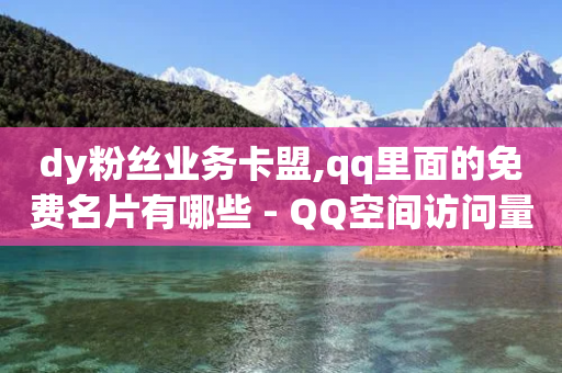 dy粉丝业务卡盟,qq里面的免费名片有哪些 - QQ空间访问量免费 - 彩虹网官方网站进入网页-第1张图片-靖非智能科技传媒