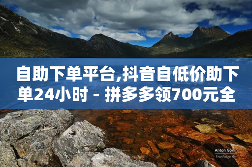 自助下单平台,抖音自低价助下单24小时 - 拼多多领700元全过程 - 自助云商城平台入口-第1张图片-靖非智能科技传媒