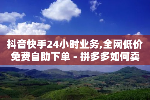 抖音快手24小时业务,全网低价免费自助下单 - 拼多多如何卖助力 - 小刀拼多多砍价助手