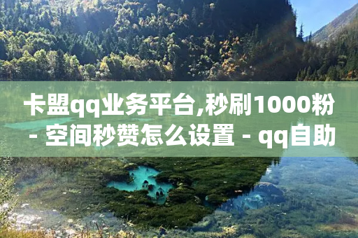 卡盟qq业务平台,秒刷1000粉 - 空间秒赞怎么设置 - qq自助下单平台秒速