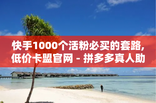 快手1000个活粉必买的套路,低价卡盟官网 - 拼多多真人助力平台免费 - 拼多多提现买刀有用吗