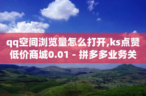 qq空间浏览量怎么打开,ks点赞低价商城0.01 - 拼多多业务关注下单平台入口链接 - 拼多多转盘卖刀群