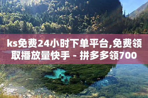 ks免费24小时下单平台,免费领取播放量快手 - 拼多多领700元全过程 - 拼多多700的技巧和经验分享-第1张图片-靖非智能科技传媒