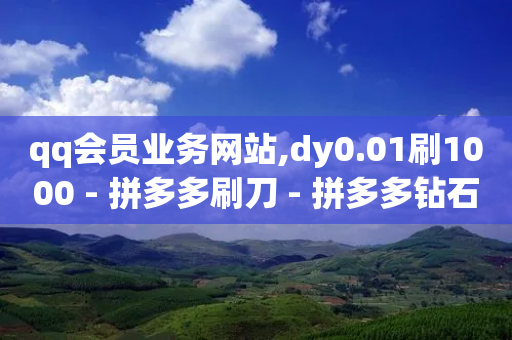 qq会员业务网站,dy0.01刷1000 - 拼多多刷刀 - 拼多多钻石后积分后面是什么