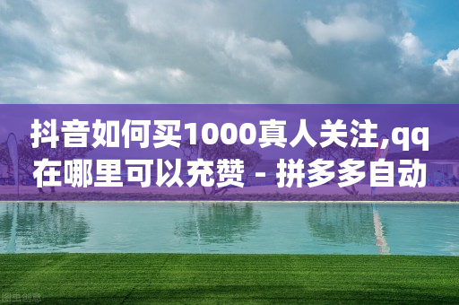 抖音如何买1000真人关注,qq在哪里可以充赞 - 拼多多自动下单脚本 - 全网24小时砍价助力网