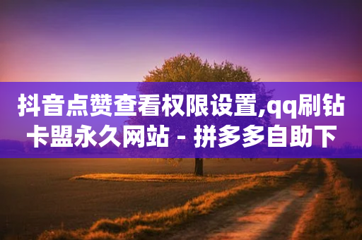 抖音点赞查看权限设置,qq刷钻卡盟永久网站 - 拼多多自助下单全网最便宜 - 拼多多官网社会招聘