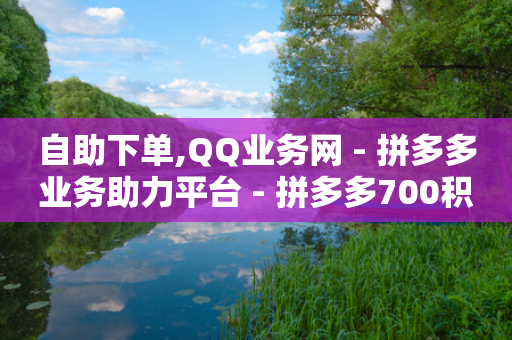 自助下单,QQ业务网 - 拼多多业务助力平台 - 拼多多700积分差20-第1张图片-靖非智能科技传媒