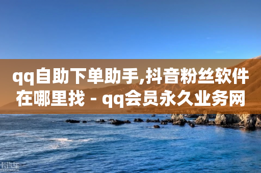 qq自助下单助手,抖音粉丝软件在哪里找 - qq会员永久业务网站 - 抖音有效粉怎么快速增加-第1张图片-靖非智能科技传媒