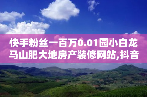 快手粉丝一百万0.01园小白龙马山肥大地房产装修网站,抖音怎么刷fen si - ks一键取关未回软件下载 - QQ空间怎么看浏览量-第1张图片-靖非智能科技传媒