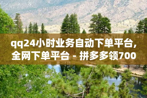 qq24小时业务自动下单平台,全网下单平台 - 拼多多领700元全过程 - 刷助力的服务器-第1张图片-靖非智能科技传媒