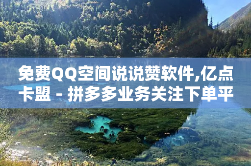 免费QQ空间说说赞软件,亿点卡盟 - 拼多多业务关注下单平台 - 拼多多现金大转盘持续多久