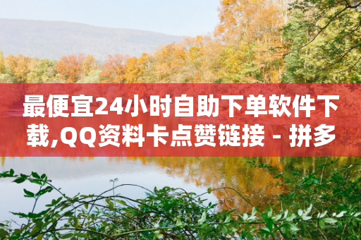 最便宜24小时自助下单软件下载,QQ资料卡点赞链接 - 拼多多业务助力平台 - 拼多多提钱怎么让好友助力-第1张图片-靖非智能科技传媒