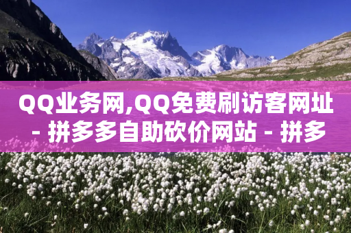 QQ业务网,QQ免费刷访客网址 - 拼多多自助砍价网站 - 拼多多上的刀胚怎么样-第1张图片-靖非智能科技传媒