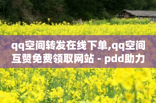 qq空间转发在线下单,qq空间互赞免费领取网站 - pdd助力平台网站 - 怎么在拼多多上开无货源店铺