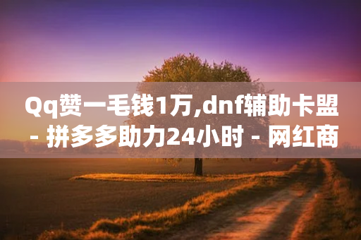 Qq赞一毛钱1万,dnf辅助卡盟 - 拼多多助力24小时 - 网红商城app下载安装