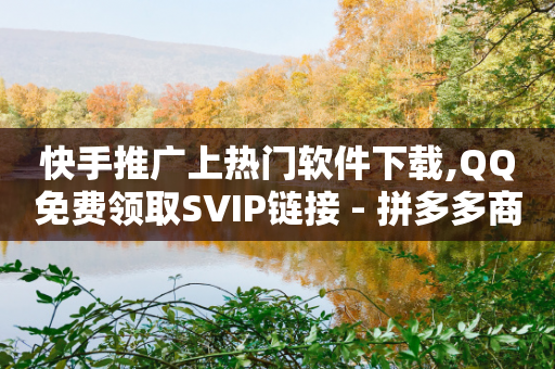 快手推广上热门软件下载,QQ免费领取SVIP链接 - 拼多多商家服务平台 - 拼多多转盘助力技巧-第1张图片-靖非智能科技传媒