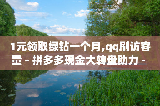 1元领取绿钻一个月,qq刷访客量 - 拼多多现金大转盘助力 - 拼多多发微信号码技巧-第1张图片-靖非智能科技传媒