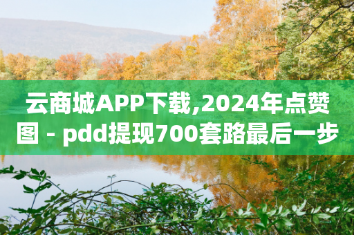 云商城APP下载,2024年点赞图 - pdd提现700套路最后一步 - 拼多多内部员工联系方式-第1张图片-靖非智能科技传媒