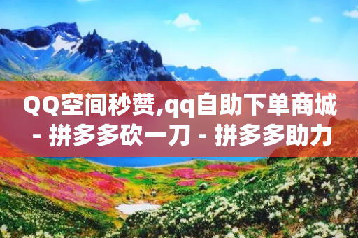 QQ空间秒赞,qq自助下单商城 - 拼多多砍一刀 - 拼多多助力网站免费链接