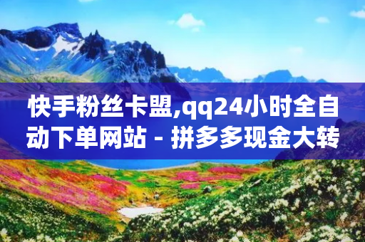 快手粉丝卡盟,qq24小时全自动下单网站 - 拼多多现金大转盘助力50元 - 拼多多刷宝神器