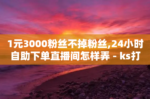 1元3000粉丝不掉粉丝,24小时自助下单直播间怎样弄 - ks打call业务平台 - 彩虹云商城怎么自动补货