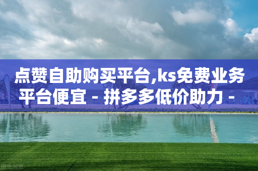 点赞自助购买平台,ks免费业务平台便宜 - 拼多多低价助力 - 运费险批量下单软件-第1张图片-靖非智能科技传媒