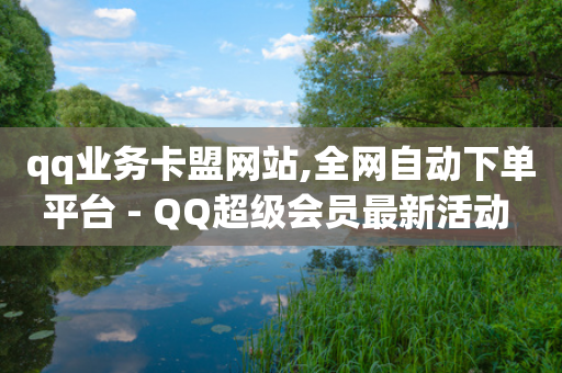 qq业务卡盟网站,全网自动下单平台 - QQ超级会员最新活动 - 自助业务网-24小时自助下单商城 --第1张图片-靖非智能科技传媒