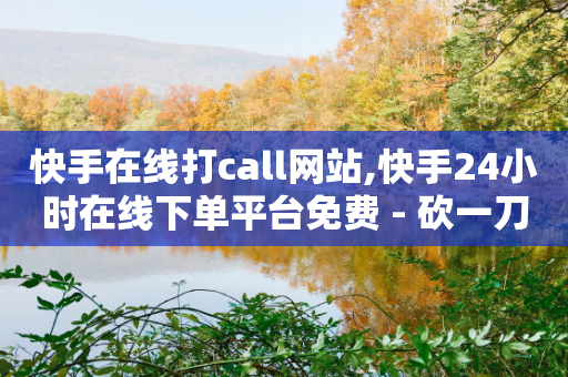 快手在线打call网站,快手24小时在线下单平台免费 - 砍一刀助力平台 - 拼多多客服电话-第1张图片-靖非智能科技传媒