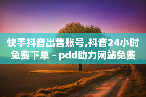 快手抖音出售账号,抖音24小时免费下单 - pdd助力网站免费 - 免费微信助力群万人群