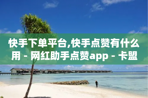 快手下单平台,快手点赞有什么用 - 网红助手点赞app - 卡盟卖QQ号