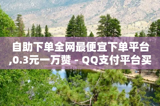 自助下单全网最便宜下单平台,0.3元一万赞 - QQ支付平台买赞 - QQ业务网24小时自助下单