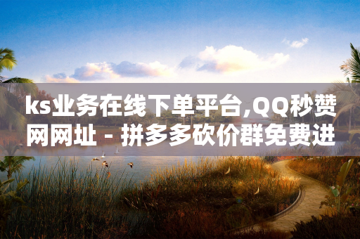 ks业务在线下单平台,QQ秒赞网网址 - 拼多多砍价群免费进 - 拼多多最后一步是什么-第1张图片-靖非智能科技传媒