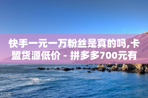 快手一元一万粉丝是真的吗,卡盟货源低价 - 拼多多700元有成功的吗 - 多多助力团免费助力-第1张图片-靖非智能科技传媒