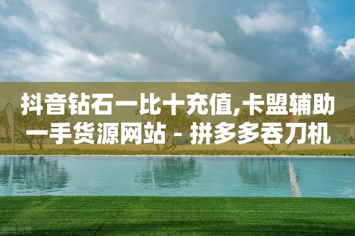 抖音钻石一比十充值,卡盟辅助一手货源网站 - 拼多多吞刀机制 - 600元宝是不是最后一步了-第1张图片-靖非智能科技传媒