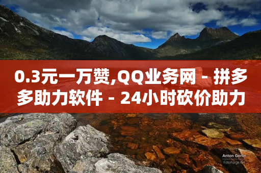 0.3元一万赞,QQ业务网 - 拼多多助力软件 - 24小时砍价助力网网站-第1张图片-靖非智能科技传媒